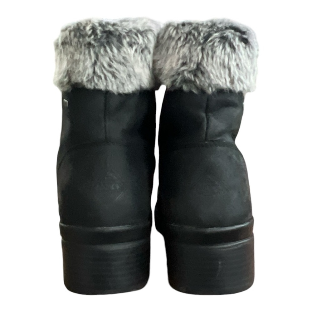 Muck Women's Liberty Alpine Lace Supreme Boot (Black Leather/Faux Fur) Size 10 - Picture 3 of 7